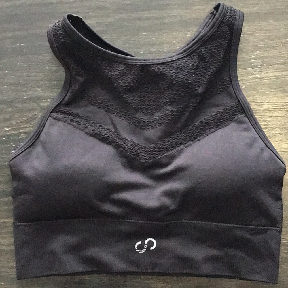 Curves and Combatboots Hi-neck bra/crop top - MED